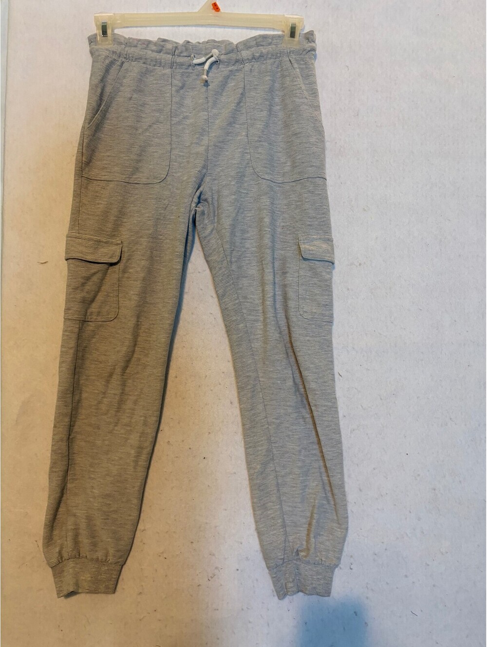 DIP Gray Cargo Jogger Sweatpants Size L 12-14